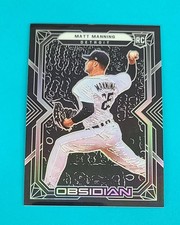 2022 Panini Chronicles Obsidian RC #7 Matt Manning Tigers BASEBALL Card 4A