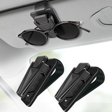 Metal Sunglasses Holder for Car Sun Visor, Universal Snap-On Clip for Visor S...