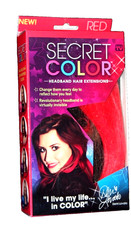 Secret Color Demi Lovato Headband Hair Extensions - RED