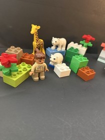 HUGE LEGO Duplo ZOO LOT My First Zoo Set #6136 #4962 #10971 Giraffe Tiger Polar