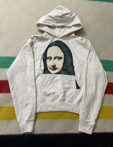 OFF WHITE Felpa con cappuccio 2020 Off White Virgil Abloh Monna Lisa taglia Boxy Small Pivot Art Da Vinci