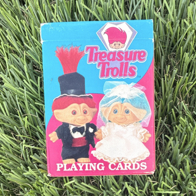 Ace Novelty Treasure Trolls Playing Cards Deck 1992 MPN 333 Corner Counters