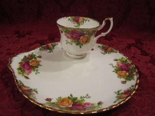 Royal Albert Old Country Roses Fine Bone China Snack tray tea cup coffee plate