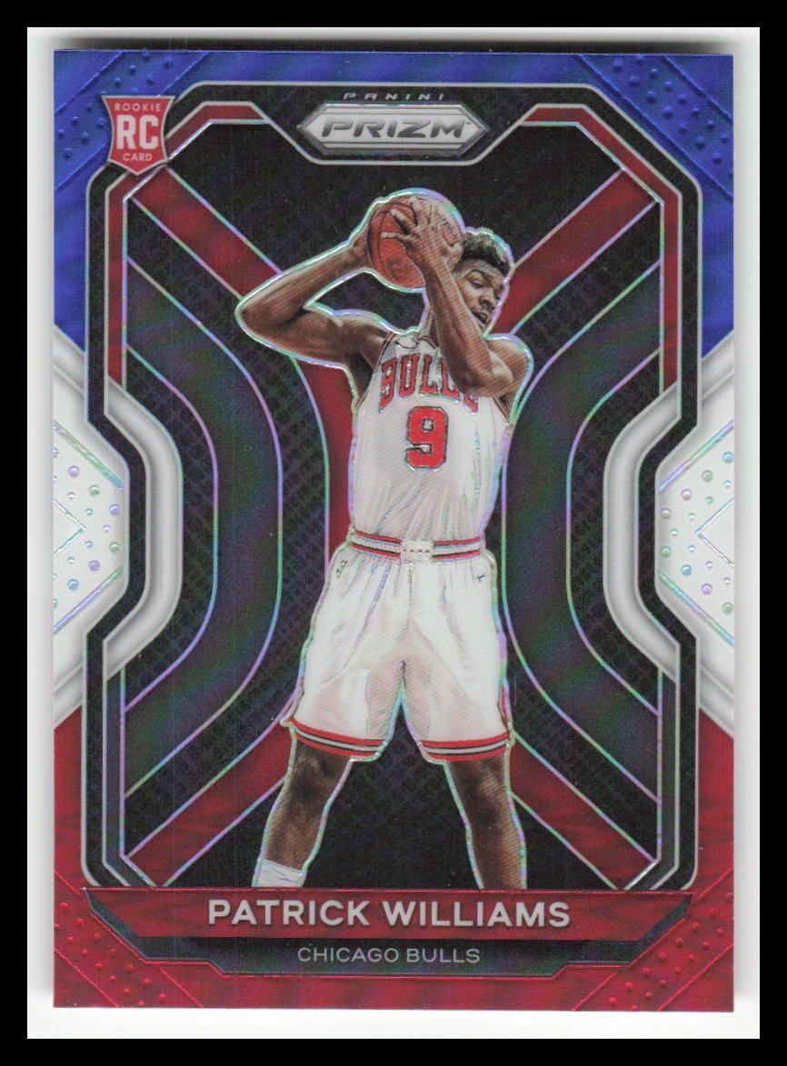 2020-21 Panini Prizm Prizms Red White and Blue #288 Patrick Williams