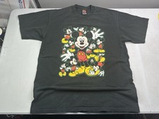 Vintage Mickey Mouse T Shirt Adult Sz XL Black Disney World Disneyland 90s USA