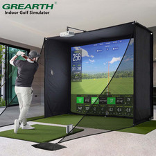Golf Simulator Cage Net  Indoor Enclosure with Impact Screen