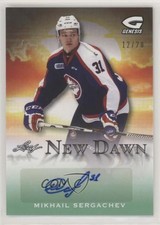 2016 Leaf Genesis New Dawn Green 12/20 Mikhail Sergachev #ND-MS3 Auto 06ie