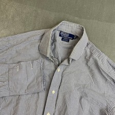 Polo Ralph Lauren Philip Button Up Shirt Checkered Long Sleeve Mens 16-35