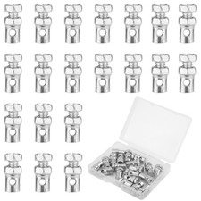 20pcs Universal 18 Clutch Brake Throttle Cable Ends Go Kart Medium Silver
