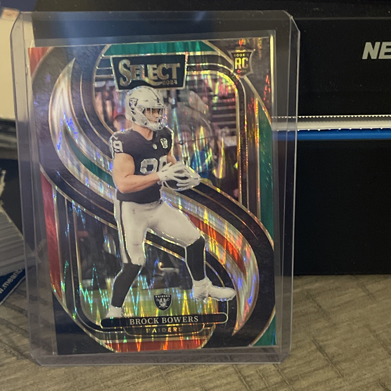 2024 Select Red Green Shock Brock Bowers Rookie Las Vegas Raiders #118