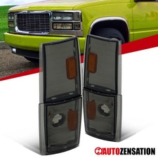 Fit 1988-1993 Chevy Ck Silverado Sierra Yukon Smoke Corner Lights Parking Lamps