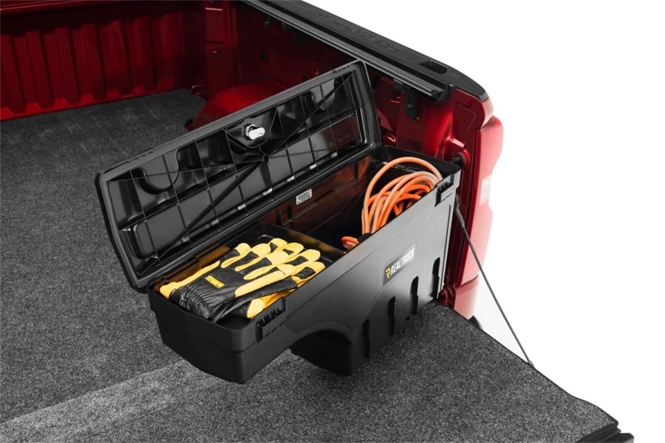 UnderCover Passenger Side Swing Storage Box for Ford Dodge Chevy GMC SC900D Foto 4 de 4