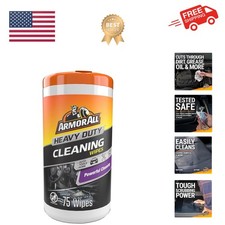 Heavy Duty Cleaning Wipes, Disposable Car Wipes 75 Count