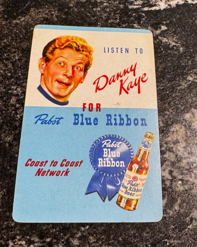 1945 DANNY KAYE FOR PABST BLUE RIBBON BEER CALENDAR & RULER PABST MILWAUKEE WI