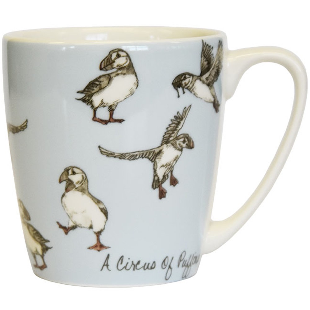 Queens The In Crowd Mug A Circus of Puffins 300ml Churchill China Made in UK
