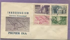 Mexico 1950 Carretera Internacional FDC Primer Dia 4 stamps cover