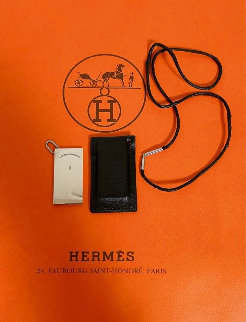 Hermes Smile Pendant Top Silver Necklace