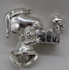 Vintage Lunt Sterling Silver 3D Snoopy Christmas Ornament