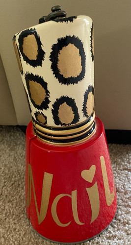 TIMMY WOODS BEVERLY HILLS NAIL BOTTLE PURSE SIGNED