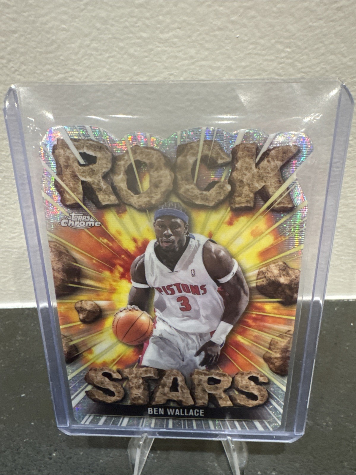 2025-26 Topps Chrome Basketball Die-Cut Rock Stars Insert SSP Ben Wallace