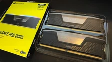 Corsair Vengeance RGB DDR5 RAM 32GB (2x16GB) 6000MHz (Gray)