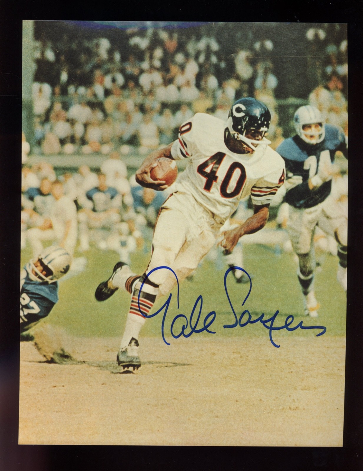Gale Sayers Autographed Signed Chicago Bears 8 x 10 Photo Photograph JSA 