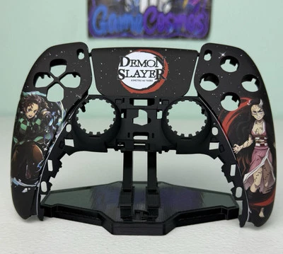 GAME COSMOS Demon Slayer Tanjiro Nezuko Custom Replacement Faceplate Shell 4 PS5 Controller