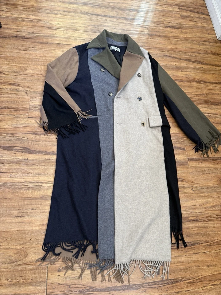 Loewe Men’s Multicolor Scarf Coat