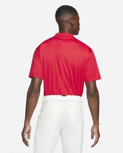 Nike DRI FIT Victory Short Sleeve Golf Polo Shirt Red Size Medium *Imperfect* - Picture 2 of 8