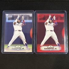🔥2x Vladimir Guerrero Jr. 2025 Topps Stadium Club Red & Base Blue Jays