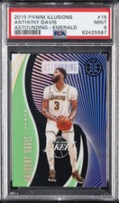 2019 PANINI ILLUSIONS ASTOUNDING EMERALD #15 ANTHONY DAVIS PSA 9