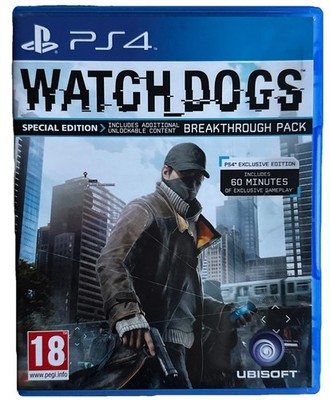 Watch Dogs Sony PlayStation 4 Ps4 PS5 Abenteuer Action Videospiel