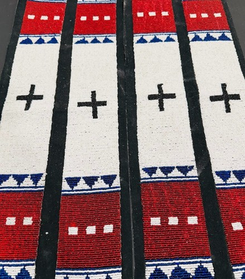 #ad Beads Work Strips for Native American Coat Jacket War Shirt amp; Pants $167.83