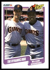 The Dynamic Duo Will Clark  Kevin Mitchell SSS, CPC 1990 Fleer #637 Giants MLB