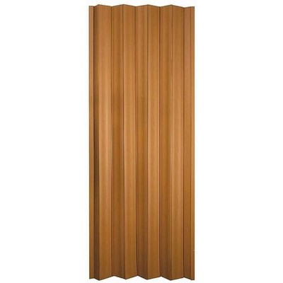 LTL Home Via 36'' x 80'' Vinyl Hinged Single Folding Door, Fruitwood (For Parts)