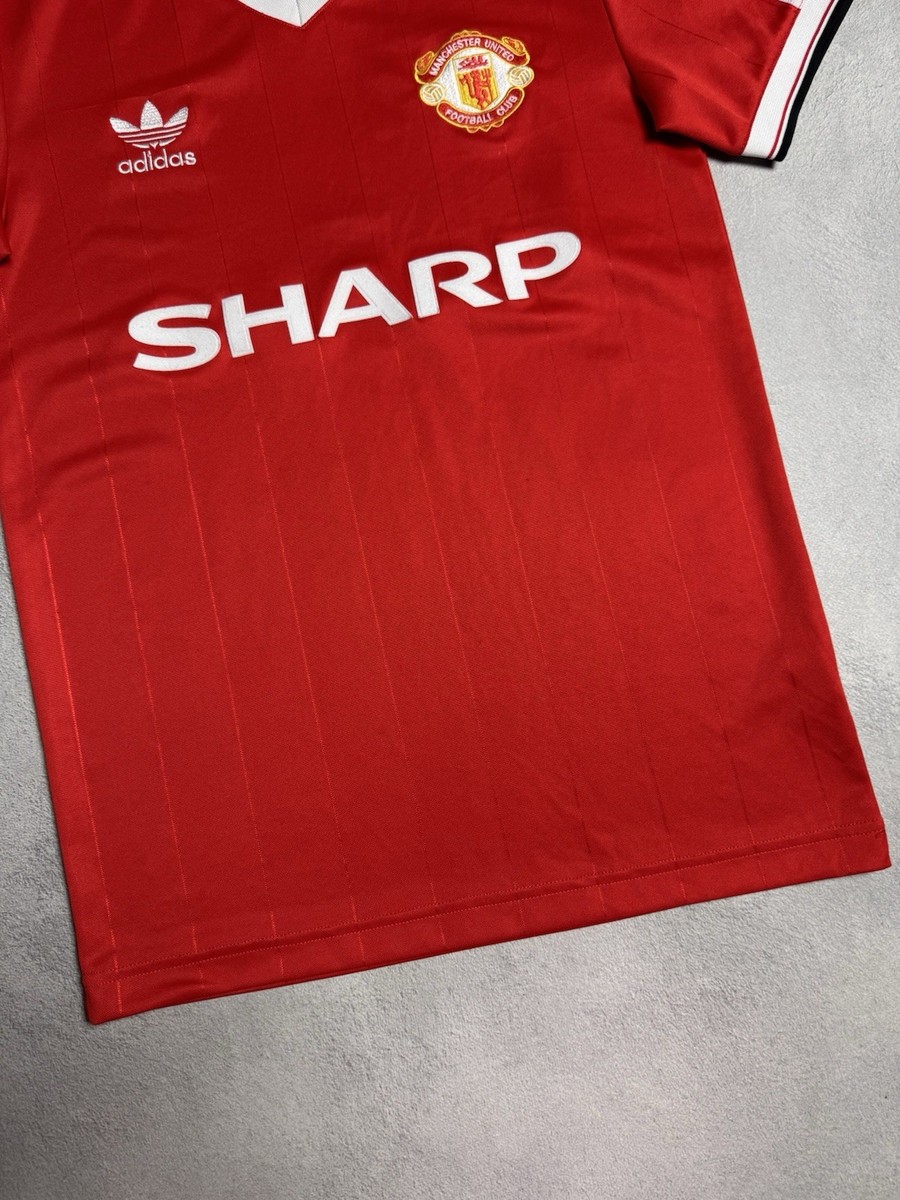 MANCHESTER UNITED 1983 1984 HOME FOOTBALL SHIRT SOCCER JERSEY