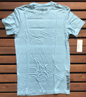 Calvin Klein Herren Modal Stretch Rundhalsausschnitt T-Shirt - klein - blau - M3040E-4HS
