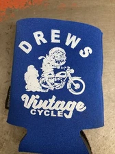 Drew’s Vintage Cycle Shop Koozie Pre Unit Triumph Rat Fink Style