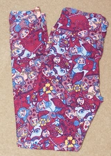 NWOT LuLaRoe Nesting Doll Leggings, One Size OS, Red Blue White Yellow