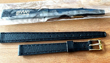 10 mm Uhrenarmband, Schwarz, Schließe Goldfa...