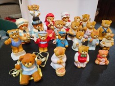 Vintage Enesco Lucy And Me Bears Lot Of 20 Porcelain Figurines 1982-1990 Rigg
