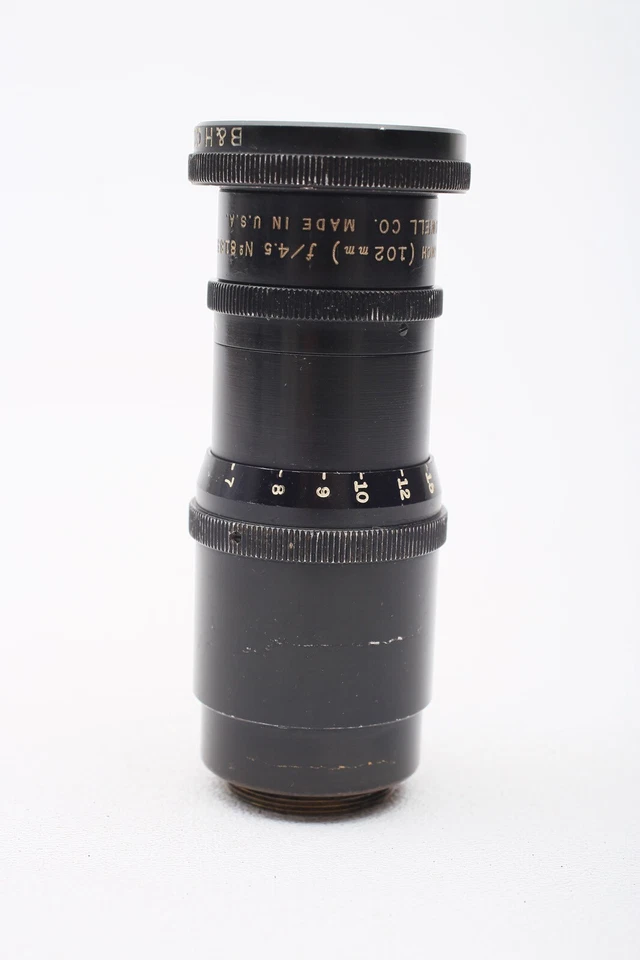 Bell & Howell Type V 4" inch 102mm f4.5 Cine C-Mount 102/4.5 Lens++Samples++RARE - Image 4 of 4
