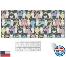 SSOIU Extended Gaming Mouse Pad Mat Large Desk Mat Non Slip Rubber Base Compu