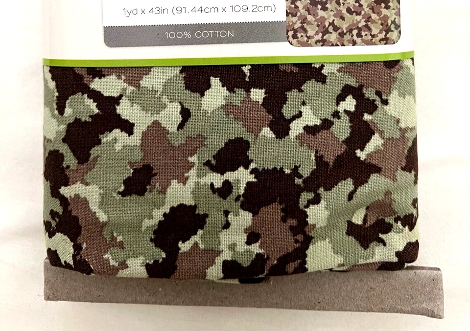 Springs Creative Camouflage 1 Yard Fabric Cut 100% Cotton Print 36" x 44" NEW - Image 2 of 4