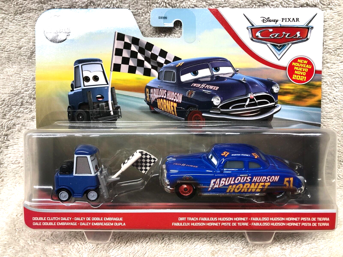 DOUBLE CLUTCH Daley & DIRT TRACK Fabu HUDSON HORNET disney pixar