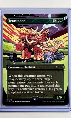 2023 MTG Magic the Gathering SLD Secret Lair Borderless #1318 Terastodon DnD