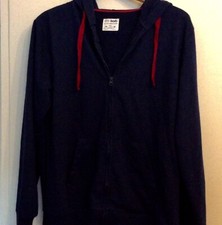 Mo Body Zip Up Hooded Jacket Blue Xl