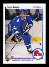 Lucien DeBlois 1990-91 Upper Deck Hockey NHL #363b Quebec Nordiques