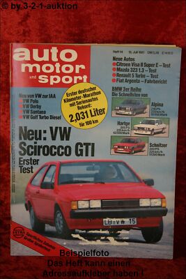 AMS Auto Motor Sport 14/81 BMW Alpina B6 VW Scirocco GTI Fiat Argenta