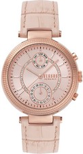 Versus by Versace S79100017 Star Ferry rose gold beige Leather Women's Watch NEW
